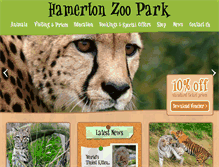 Tablet Screenshot of hamertonzoopark.com